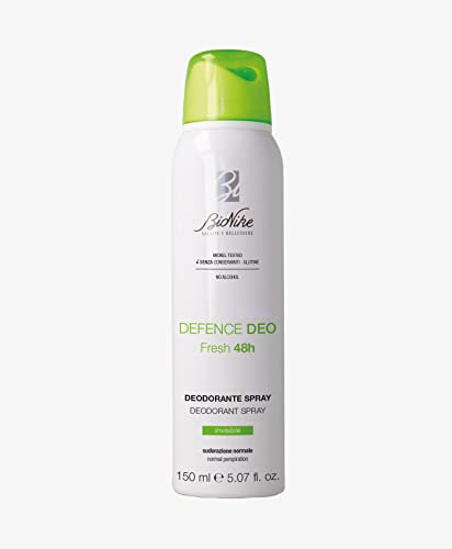 Bionike Defence - Deo Fresh 48H, Deodorante Antitraspirante Spray, Assorbe il Sudore Fino a 48 Ore, Anti-aloni e Zero Macchie, Dona Ascelle Fresche e Protette, Dermatologicamente Testato