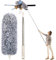 Plumeau Poussière, Plumeau Microfibre avec Poignée en Acier Inoxydable, Plumeau Extensible de 30 à 100 pour Nettoyer Les Ventilateurs de Plafond, Les Stores, Les plinthes, Les Voitures.