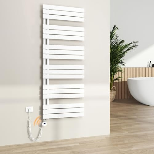 S'AFIELINA Toallero Eléctrico Baño 1599×500 mm, 1000 W, blanco