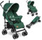 LIONELO Elia Buggy Klein Zusammenklappbar Kinderwagen Bis 15 Kg, Rücken Und Fußstützenverstellung Hinterradbremse, Moskitonetz, Einkaufskorb