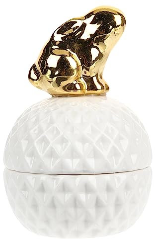 minkissy Boîte À Bijoux En Céramique Organiseur De Bijoux Rangement De Jouets Conteneurs Mini-Boîte Petit Étui Conteneur À Bijoux De Mariage Porte-Bijoux En Porcelaine Blanche