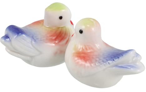 SUPVOX 2 Pièces ornements de canard mandarin repose-cuillère à couteau Décoration de jardin en céramique Reste de la vaisselle en céramique cuillère repose-baguettes de vaisselle