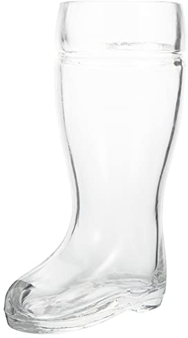 POPETPOP Vaso Transparente Con Diseño De Bota Copa Creativa Para Cerveza y Cócteles Superficie Lisa y Fondo Estable Para Bebidas Variadas Hogar