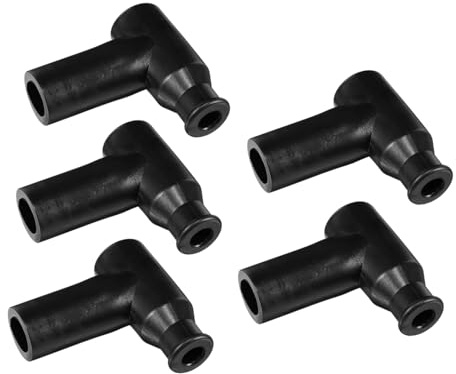 MAGICLULU 5pcs Black Spark Plug Caps Spark Plug Connector Caps Boot Terminal for Motorcycles Generators and Lawn Mowers