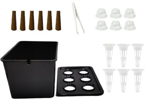Kit de Cultivo hidropónico para Interiores – cultivador de plántulas Compacto, de plantación sin Tierra, iniciador para jardín doméstico, de Cultivo acuático con Estructura Que Ahorra