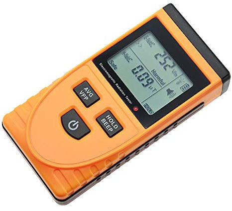 AMTAST Elektromagnetischer Strahlungsprüfer Digitaler Elektromagnetischer Strahlungsprüfer Dosimeter Tester EMF Meter Counter