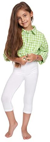 SOFTSAIL Leggings Filles Capri Blanc 2-13 ans