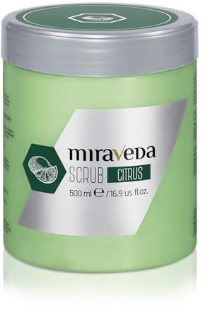 Miraveda by Italwax Gommage aux Agrumes- 500ml – À l’huile de coco et au citron vert pour une délicate note d’agrumes – Idéal pour le soin des mains