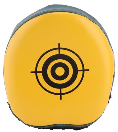 Mini Fokus Handschuhe, 1 Stück 18,5x17x5cm/7,3x6,7x2 Zoll PU Leder Boxing Pads Boxen gekrümmt Fokus Punching Mitts Ziel Pads Boxpads Schlagpolster Handpratzen für Kickboxen MMA Muay Thai Punching