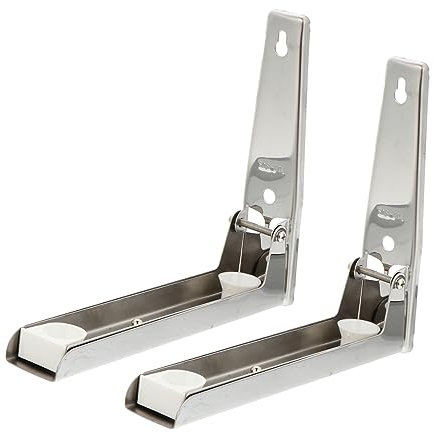 ABOOFAN Wall-mounted Stainless Steel Microwave Storage Rack 2pcs Silver