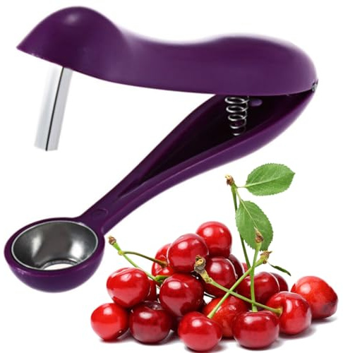 Cherry Pitter Tool - Multi-Function Stainless Steel Cherry Pitter Heavy Duty Cherry Core Remover Cherry Pitter Tool for Making Cherry Jam