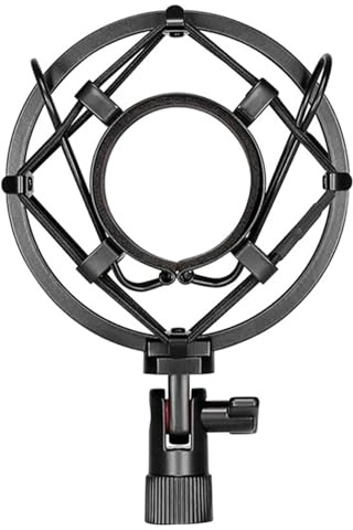 Paaruter Soporte Antivibración Universal para Micrófonos de 45 mm A 52 mm Soporte de Micrófono de Alta Compatibilidad Suspensión Antivibración A