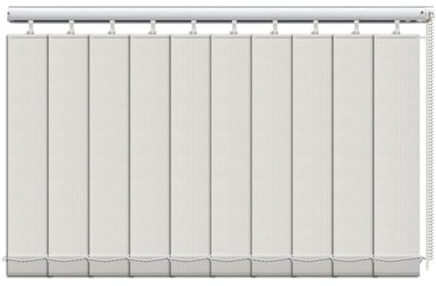HDEYRSX Cortina Lamas Verticales Oscurecido,Estores Verticales Cortina Corredera para Puertas y Ventanas,Persianas Venecianas con Cadena,para Casa y Oficina,Personalizables (150cm x 180cm)