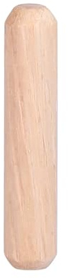 Goupilles en bois, Goupilles cannelées en bois M6 x (30-50) mm, marron clair, paquet de 50(M6x50mm)