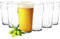 Sendez 6 Pint Gläser 0,5L (max. 570ml) Biergläser Bierglas Pilsgläser Pint Glas Trinkgläser Saftgläser