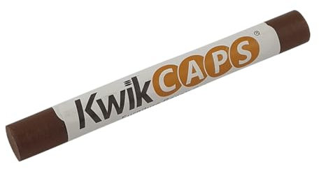 kwikCaps 1 Holz-Reparaturstift Farbe Nussbaum Tabak Wachs-Korrekturstift zum Auffüllen von Schrammen Kratzern Flecken auf Möbeln Furnier Laminat Holzboden Massivholz-Parkett Arbeitsplatte Melamin