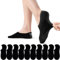 PAUNEW Sneaker Socken Damen 35-38 Schwarz 10 Paar Füßlinge Footies Sportsocken