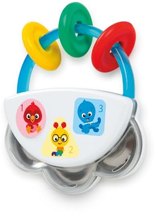 Baby Einstein Juguete sonajero Musical Tiny Tambourine, sin Bisfenol A, para Llevar a Donde Quieras, a Partir de 3 Meses