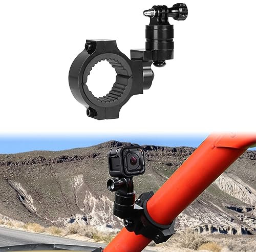 DSISIMO 360° Rotation Camera Mount Holder Compatible with for All GoPro Hero 9 8 7 6 5 4 SJ DJL UTV Polaris Can-am ATV Models for 1.75-2 Roll Bar Roll Cage Action Camera Mount