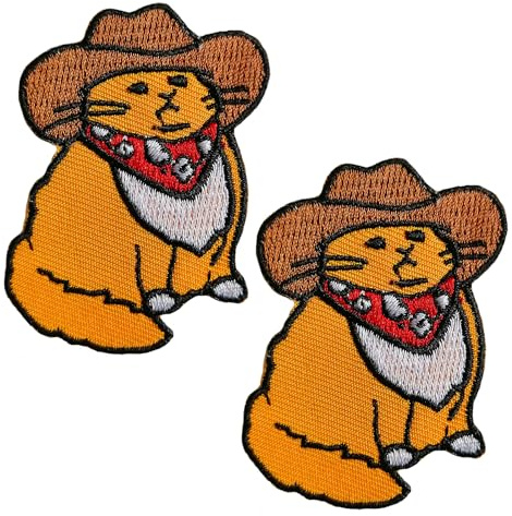 BPA 2 Pcs Embroidered Patches Iron on Sew on Patches for Clothing Jackets etc., J0-PAG1-MZR8