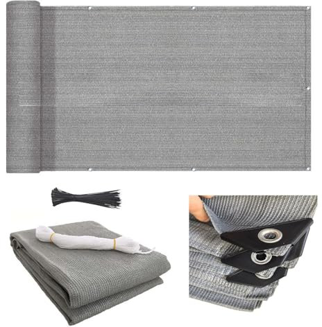 Balcony Privacy Screen,150g/m² Privacy Netting, Weatherproof HDPE Privacy Protector Balcony Cover for Small Swimming Pools Gardens Backyard Deck Patio Balcony Fence Porch