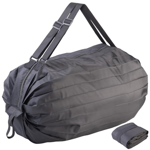 PEARL Falttasche: Leichte Falt-Reisetasche aus Polyester, 30 Liter, mit 68-cm-Tragegurt (Falttasche Handgepäck, Reisetasche Handgepäck, Umhängetasche)