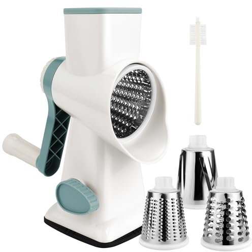 Grattugia per Formaggio Rotante in acciaio inox, grattugia per patate, formaggio, utensile da cucina