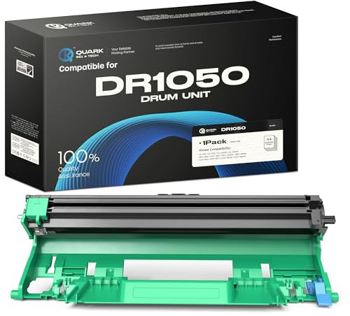 Quark für DR-1050 Trommel DR1050 Trommeleinheit Kompatibel für Brother MFC-1910W DCP-1612W DCP-1610W DCP-1510 MFC-1810 HL-1110 HL-1210W DCP-1512 HL-1212W HL-1112(1 Pack)