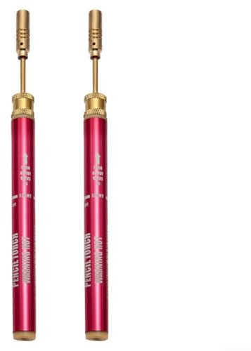 Fer à souder rechargeable pour aérographe au gaz butane, couleur rose, instructions faciles à utiliser, chauffage précis (2 pièces)