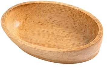 Piatto da Sushi Giapponese, Vassoio Legno, Vassoio da Portata per Dessert, Piatto da Portata, Piatto da Snack, Vassoio Ovale per Snack, Decorazione per la casa e Feste, 21 cm x 12,5 cm