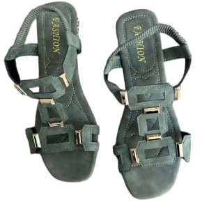SMYDM Sandales plates romaines pour femme avec sangle élastique et talon bas Sandales de gladiateur pour femme Sandales de plage confortables à enfiler