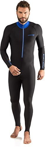 Cressi Skin 1mm Traje de Neopreno de una Pieza, Men's, Black/Blue, M/3