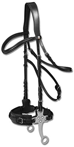 Equipride HORSE X-LINE HACKMORE - Brida sin puntas negra y marrón (mazorca, negro)