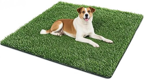 SSRIVER Dog Grass Pad,50.1x30.5In Fake Grass for Dogs,Artificial Grass Pee Pad for Puppies Potty Training Indoor Outdoor