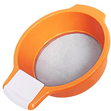 Yardwe 1 Pezzo Setaccio Per Farina in Acciaio Resistente e Colino Da Cucina e Giardinaggio Robusto e Anti-grumi Per Setacciare Farina Riso e Terra