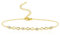 ALEXCRAFT Gold Armband für Damen - Unendlichkeit Silber Verstellbar Mit Zirkonia Infinity Schmuck Freundschafts Geschenke für Frauen und Mädchen 17+5cm