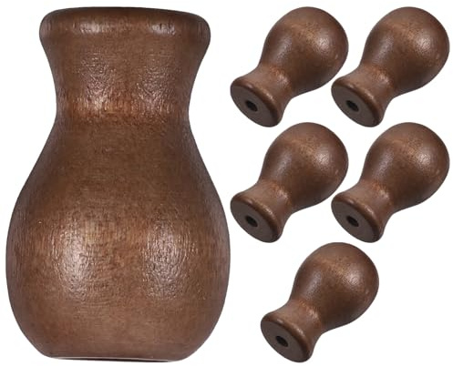 DIYEAH 6 Pomos de Borlas de Cordón para Persianas de Madera Marrón Accesorios para Cortinas Tiradores Resistentes y Duraderos para Estores Enrollables Uso Decoración del Hogar