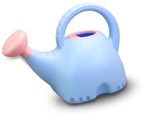 AKLOSIPY Simpatico Annaffiatoio per Bambini a Forma di Elefante, Bollitore da Giardinaggio in Plastica da 1,5 Litri - Giocattolo da Esterno Divertente e Sicuro in Rosa (Blue)