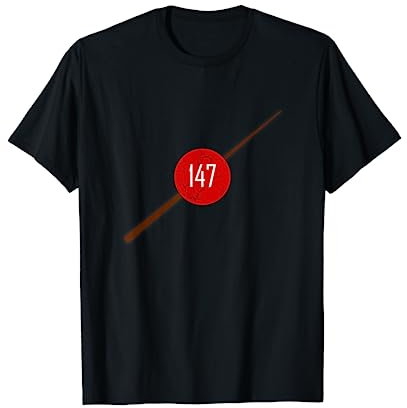 147 Maximum Break Snookerspieler Snooker T-Shirt