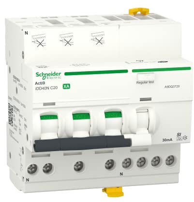 Schneider Electric - ACTI9 iDD40N XA - disjoncteur différentiel auto - 3P+N C 20A 10kA 30mA type A SI - A9DQ3720