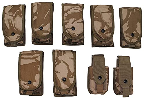 9 Molle Taschen Komplett Set zB für KFZ Molle Träger Platte Geocaching Army