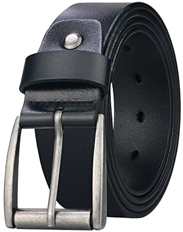 maikun Black Leather Belts for Men,Mens Belts For Jeans Trousers,Golf