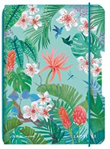Herlitz Notizheft flex, A6, 40 Blatt punktiert; motiv: Ladylike Jungle, 1 Stück