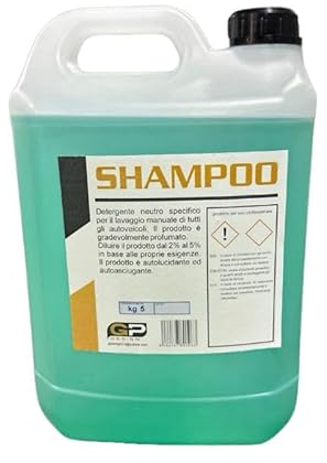 SHAMPOO DETERGENTE AUTOASCIUGANTE 5 KG PER CARROZZERIA AUTO CAMION MOTO