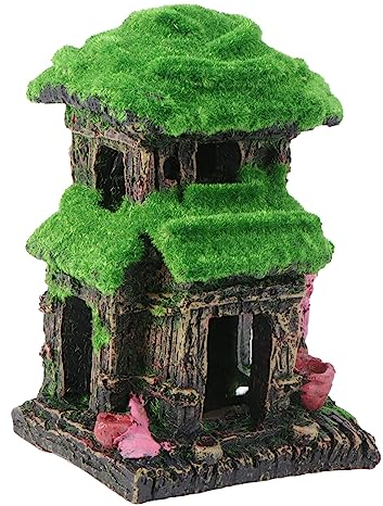 BESPORTBLE Aquarium Buntbarschhütte für Aquarien Fischhausverzierung Aquarium Fischhaus Häuser doppelhaushälfte Easy putz künstliches Aquariumdekoration schmücken Kunsthandwerk