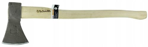 Schmith - Ascia con manico di legno 1,6 kg - Ideale per legna da ardere - Resistente - Ergonomico - Robusto - Forestale
