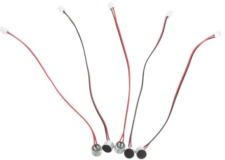 TOYANDONA 5 Piezas Micrófono Electret Miniatura con de Terminal Pack para Grabación Profesional y Streaming Múltiples Dispositivos Alta Sensibilidad y Supresión de Ruido
