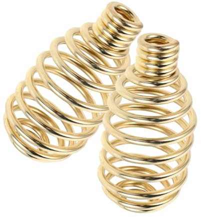 VALICLUD Poignée De Tirage à Ressort Pour Poêle Et Cheminée, Lot De 2, Métal Doré Résistant Haute Température, Sécurité Anti-brûlure, Pour Accessoires Barbecue Et Fumoir