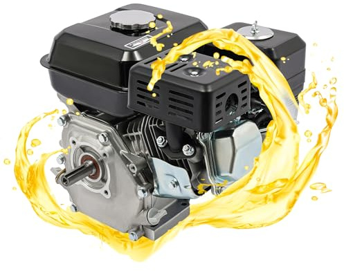 Fyssnn Moteur à essence 4 temps 7,5 CV 212 cm³ avec arbre de 20 mm, pour Go Kart, tondeuses à gazon, nettoyeurs haute pression, broyeurs, machines de jardin et de construction, faible consommation de