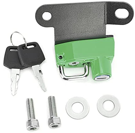 Aleación de aluminio Candado para casco Gancho de seguridad antirrobo Accesorio para motocicleta SuperDuke R 1290 2014 Up Alta resistencia Durable A prueba de herrumbre Resistente (Verde)